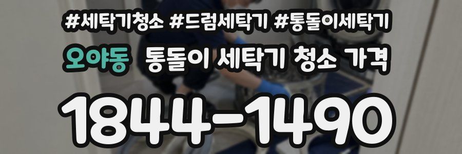 오야동 통돌이 세탁기 청소 가격