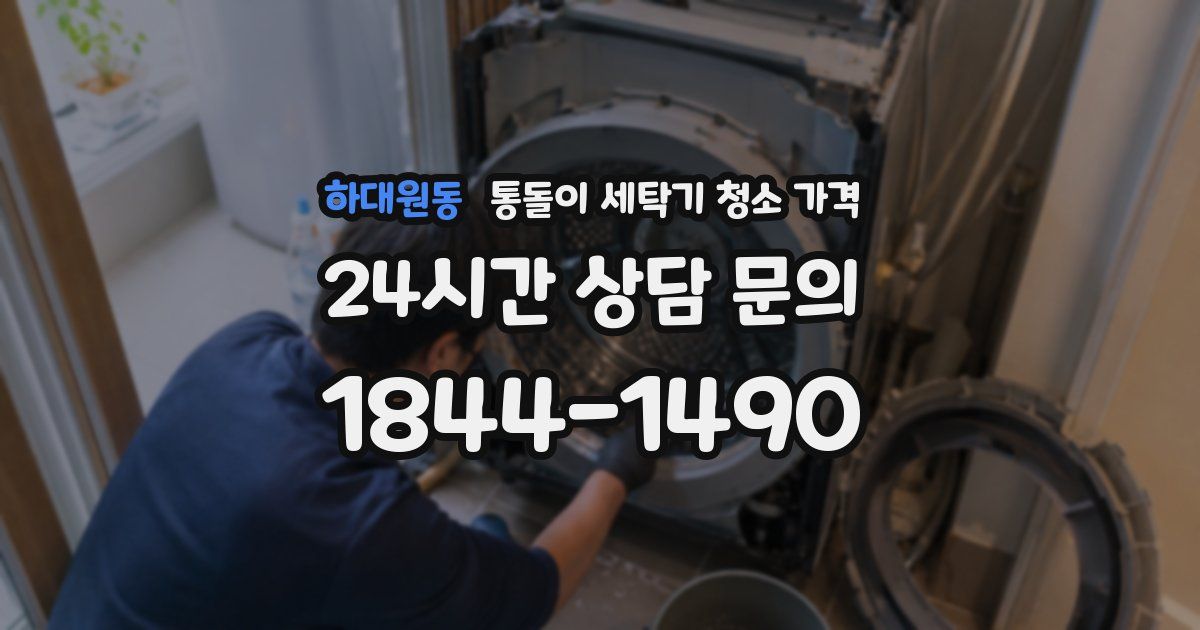 하대원동 통돌이 세탁기 청소 가격