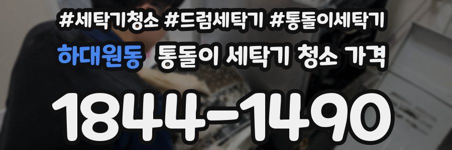 하대원동 통돌이 세탁기 청소 가격