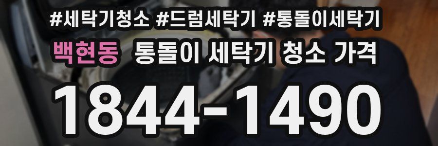 백현동 통돌이 세탁기 청소 가격
