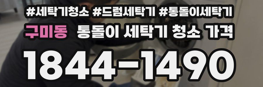 구미동 통돌이 세탁기 청소 가격