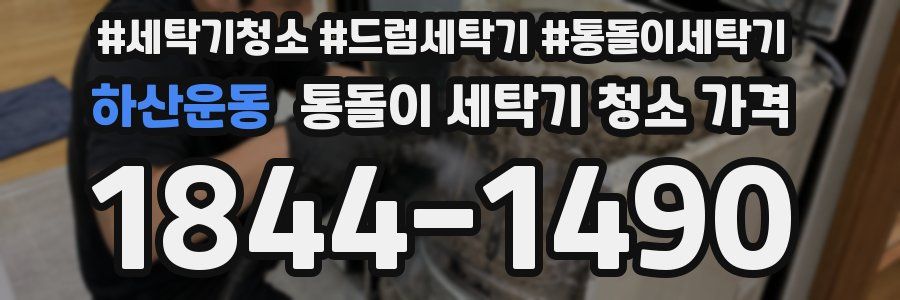 하산운동 통돌이 세탁기 청소 가격