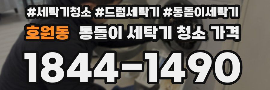 호원동 통돌이 세탁기 청소 가격