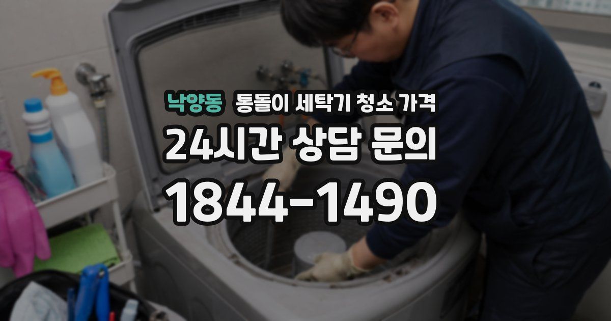 낙양동 통돌이 세탁기 청소 가격