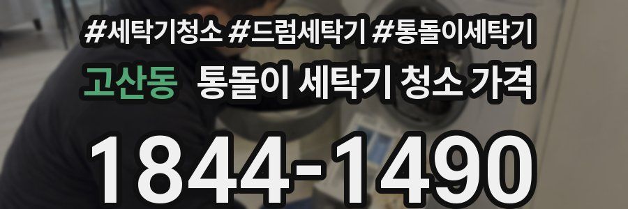 고산동 통돌이 세탁기 청소 가격