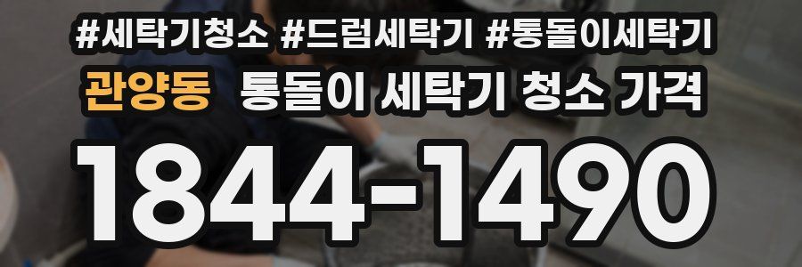 관양동 통돌이 세탁기 청소 가격