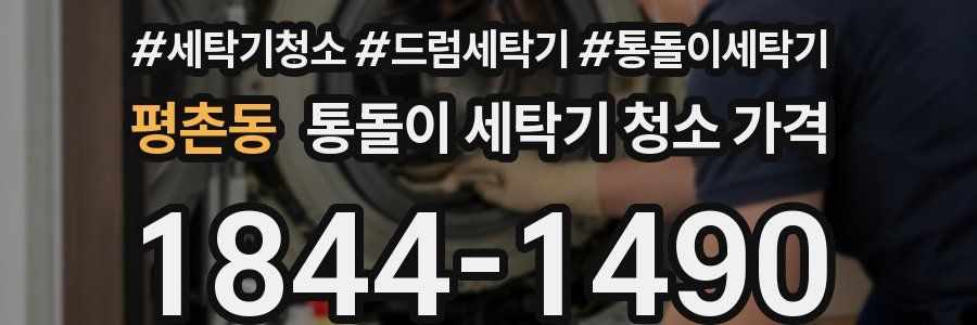 평촌동 통돌이 세탁기 청소 가격