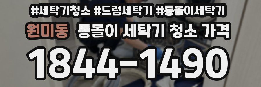 원미동 통돌이 세탁기 청소 가격