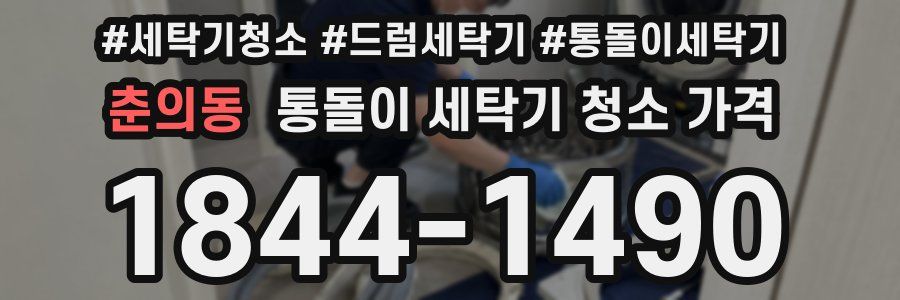 춘의동 통돌이 세탁기 청소 가격