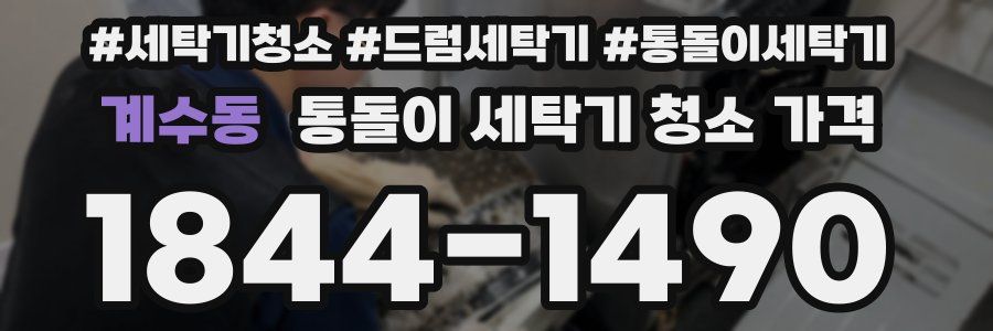 계수동 통돌이 세탁기 청소 가격