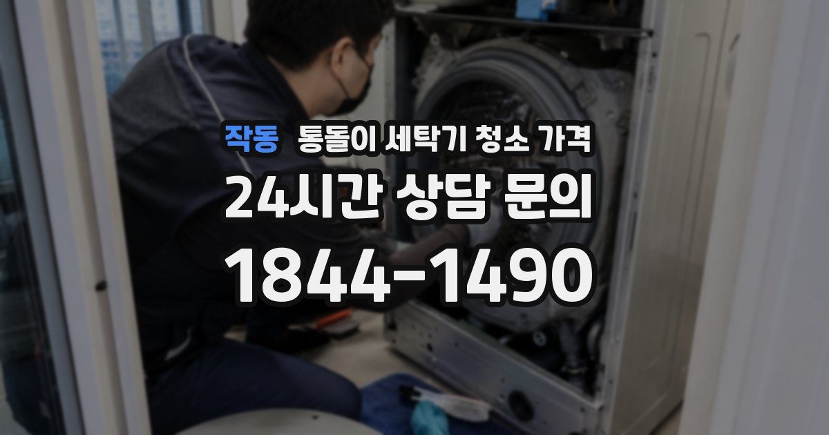 작동 통돌이 세탁기 청소 가격
