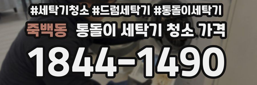 죽백동 통돌이 세탁기 청소 가격