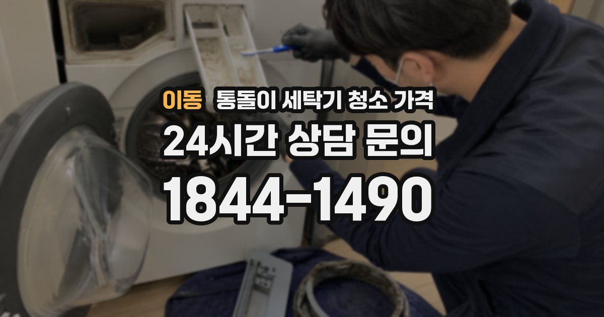 이동 통돌이 세탁기 청소 가격