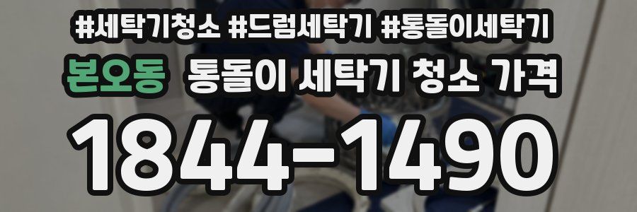 본오동 통돌이 세탁기 청소 가격