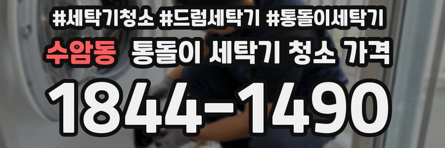 수암동 통돌이 세탁기 청소 가격