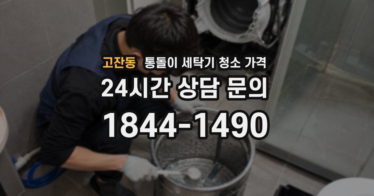 고잔동 통돌이 세탁기 청소 가격