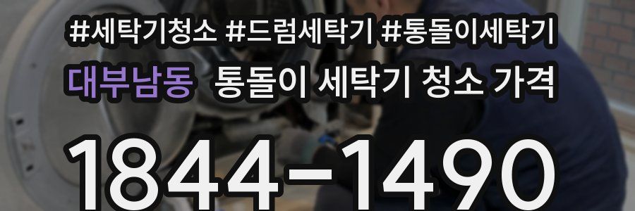 대부남동 통돌이 세탁기 청소 가격