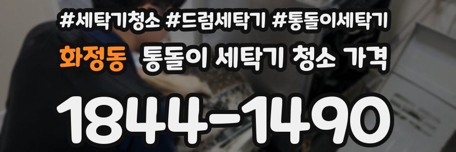 화정동 통돌이 세탁기 청소 가격
