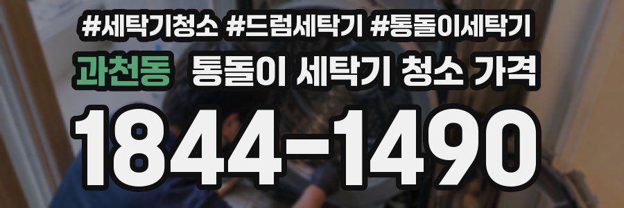 과천동 통돌이 세탁기 청소 가격