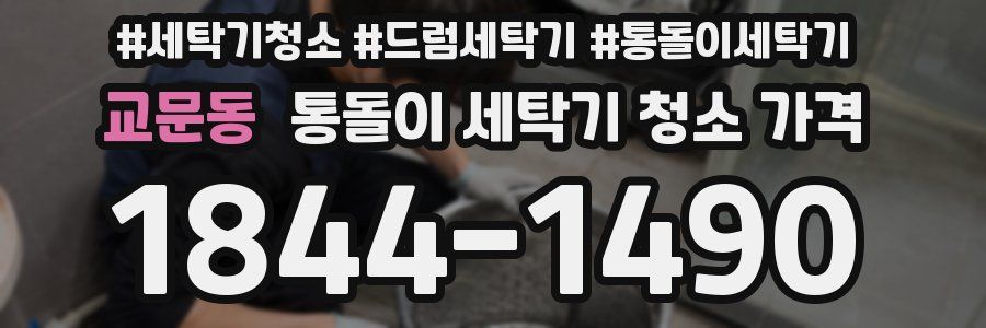 교문동 통돌이 세탁기 청소 가격