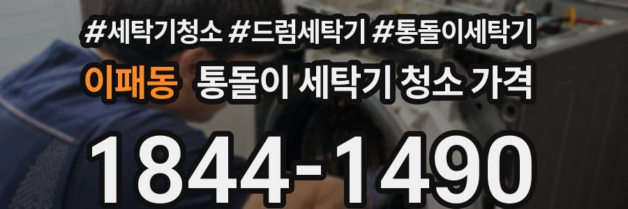 이패동 통돌이 세탁기 청소 가격