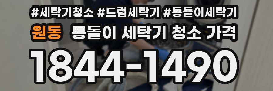원동 통돌이 세탁기 청소 가격