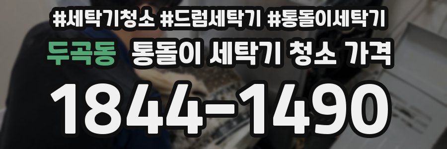 두곡동 통돌이 세탁기 청소 가격