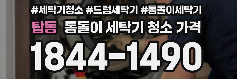 탑동 통돌이 세탁기 청소 가격