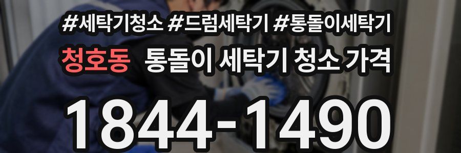 청호동 통돌이 세탁기 청소 가격