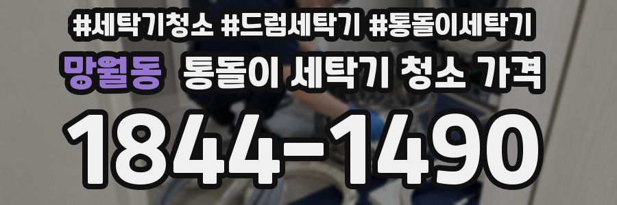 망월동 통돌이 세탁기 청소 가격