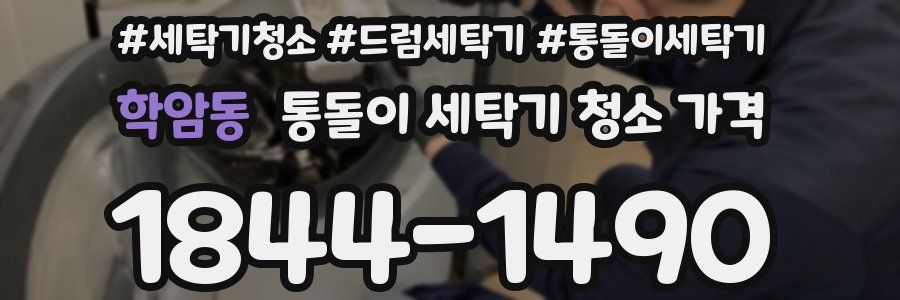 학암동 통돌이 세탁기 청소 가격