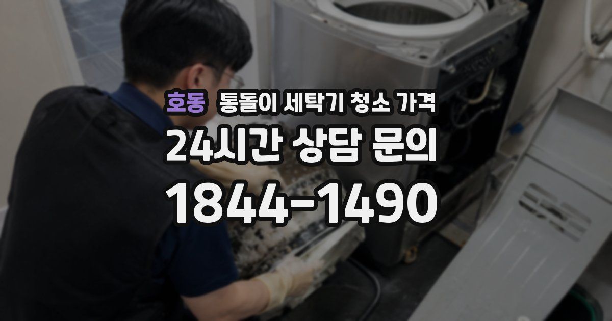 호동 통돌이 세탁기 청소 가격