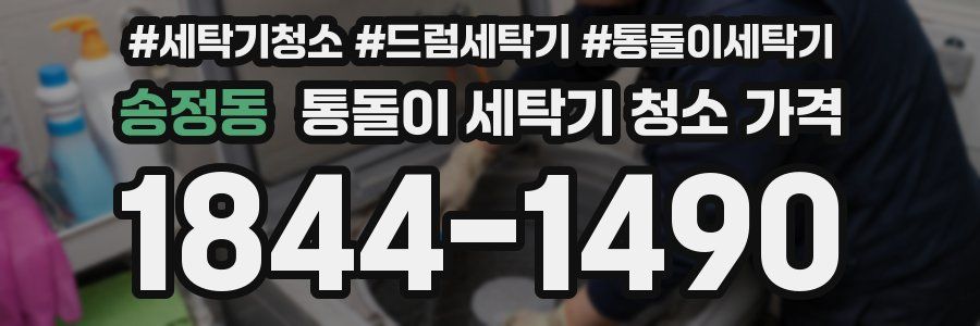송정동 통돌이 세탁기 청소 가격