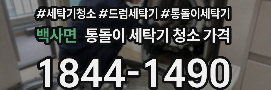 백사면 통돌이 세탁기 청소 가격