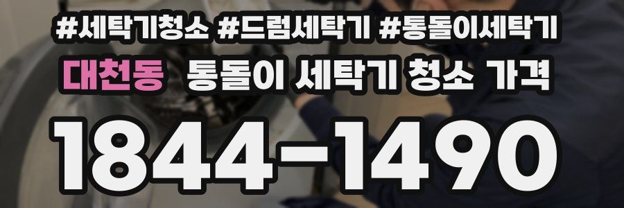 대천동 통돌이 세탁기 청소 가격