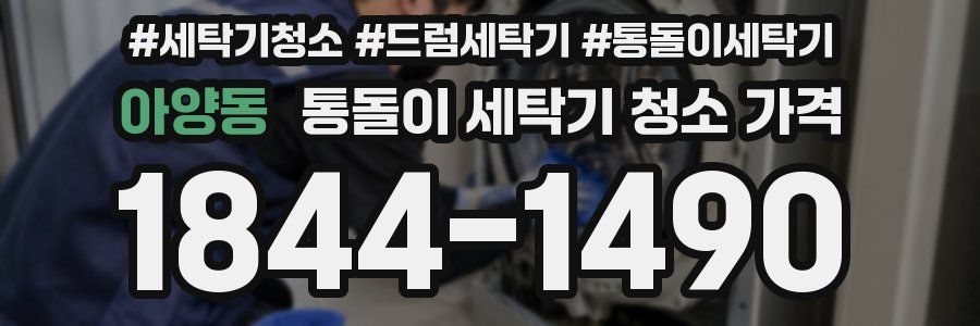 아양동 통돌이 세탁기 청소 가격