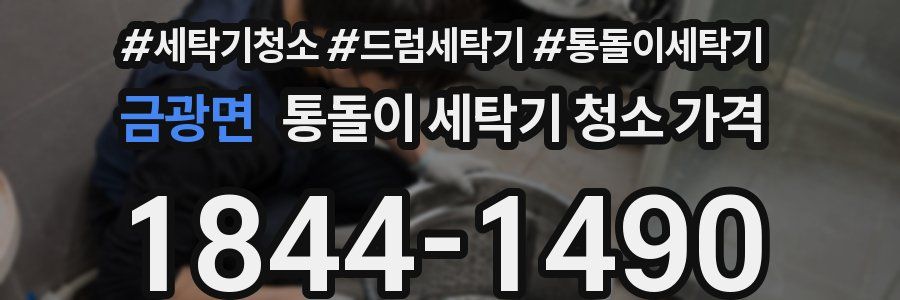 금광면 통돌이 세탁기 청소 가격