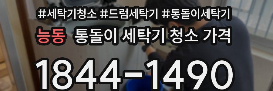능동 통돌이 세탁기 청소 가격