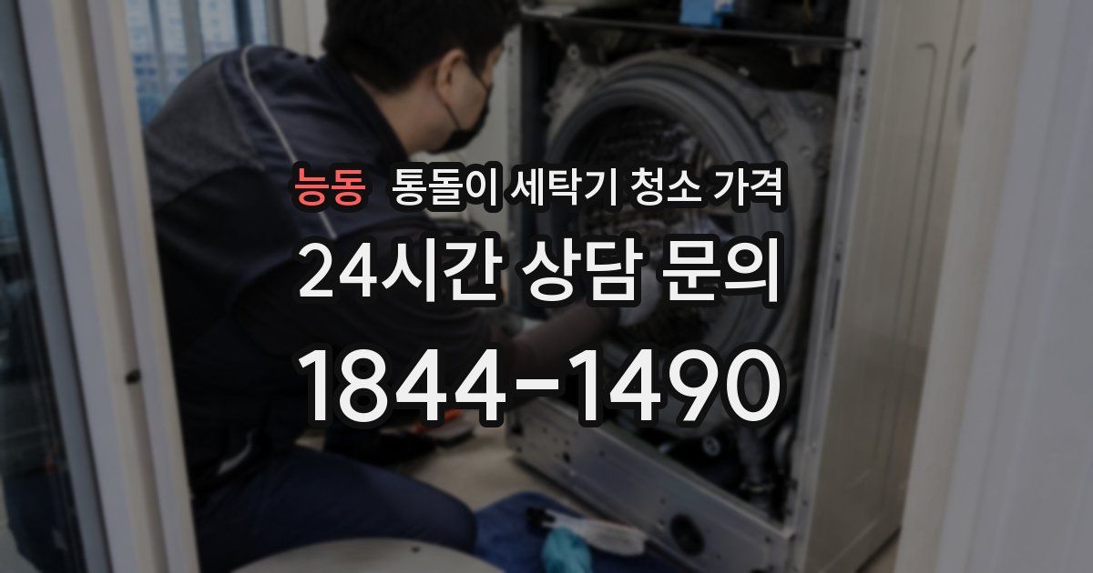 능동 통돌이 세탁기 청소 가격