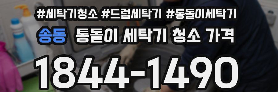 송동 통돌이 세탁기 청소 가격