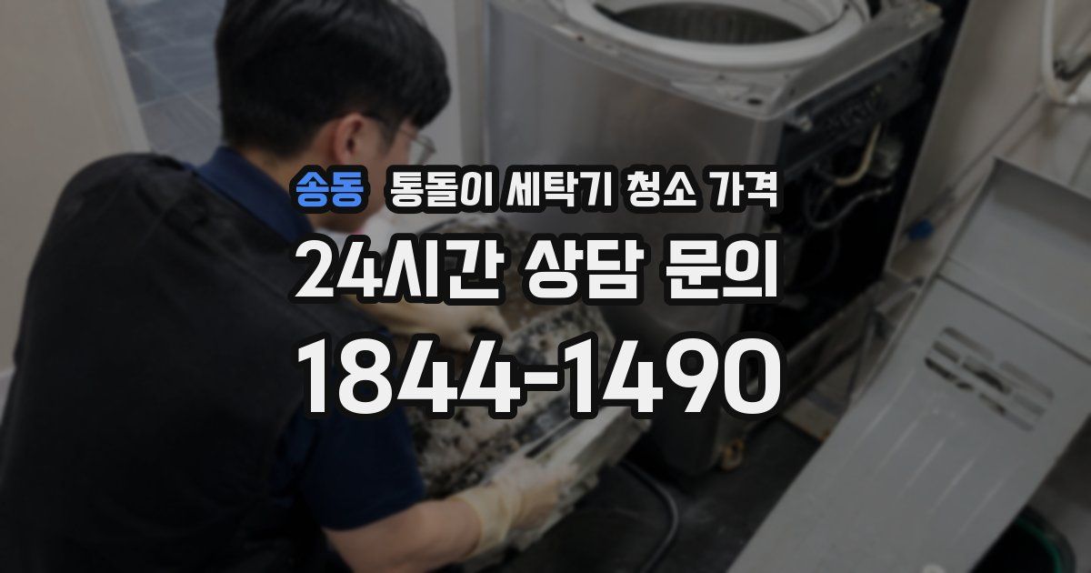 송동 통돌이 세탁기 청소 가격