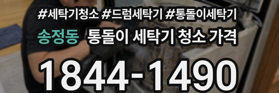 송정동 통돌이 세탁기 청소 가격