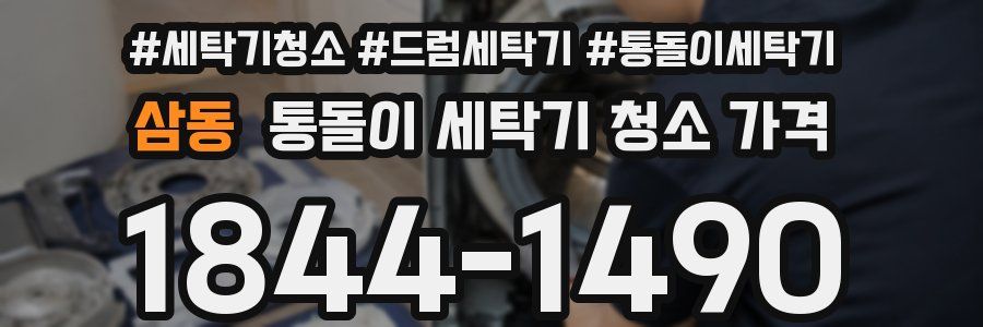 삼동 통돌이 세탁기 청소 가격