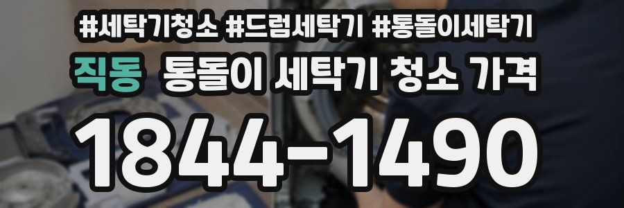 직동 통돌이 세탁기 청소 가격