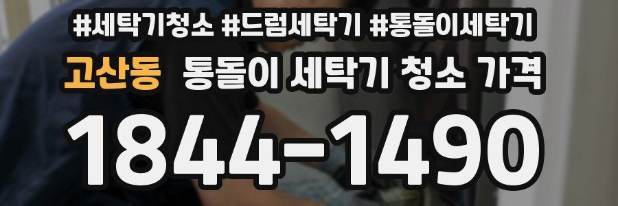 고산동 통돌이 세탁기 청소 가격