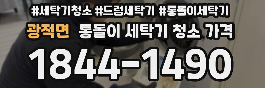 광적면 통돌이 세탁기 청소 가격