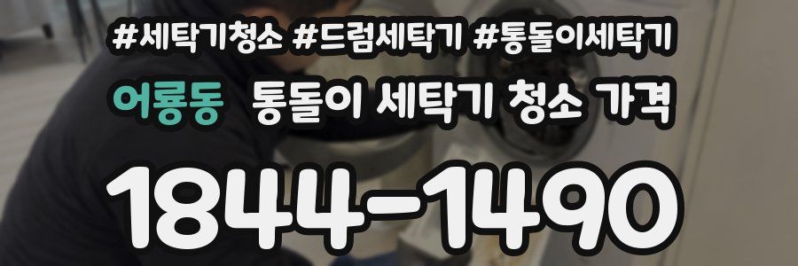 어룡동 통돌이 세탁기 청소 가격