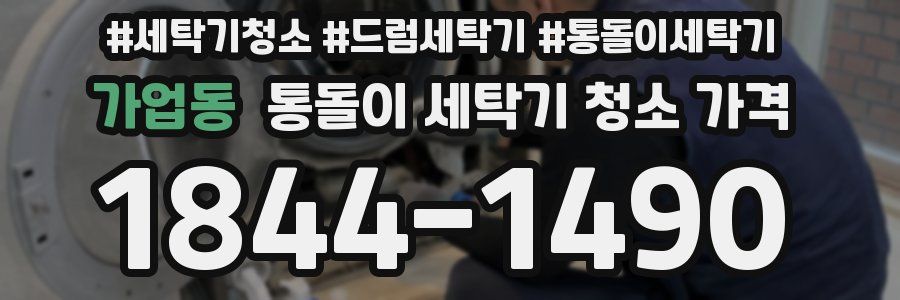 가업동 통돌이 세탁기 청소 가격