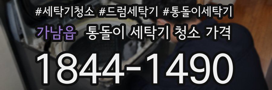 가남읍 통돌이 세탁기 청소 가격