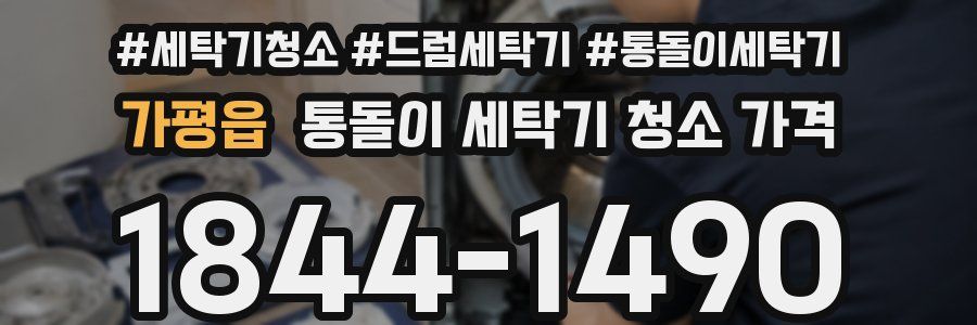 가평읍 통돌이 세탁기 청소 가격
